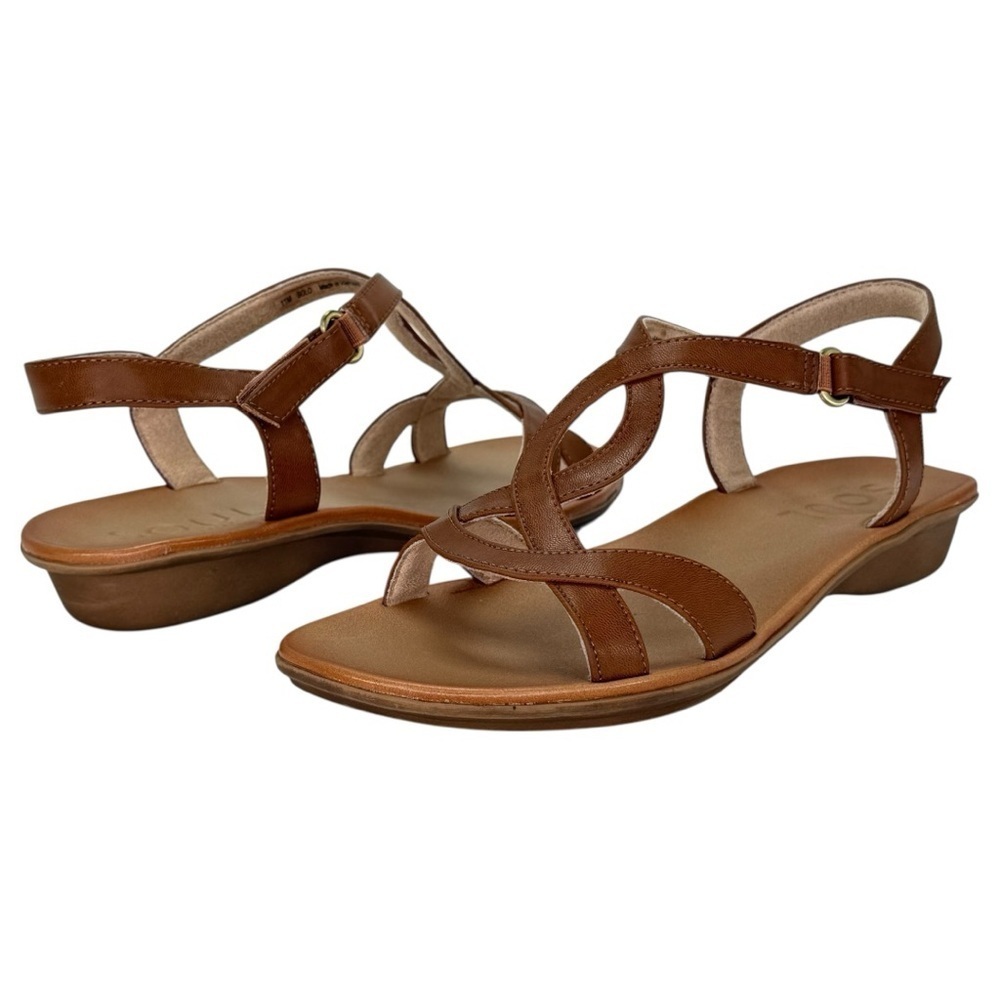 Soul Naturalizer Solo Tan Faux Leather Womens Sandals Size 11M - Picture 10 of 12